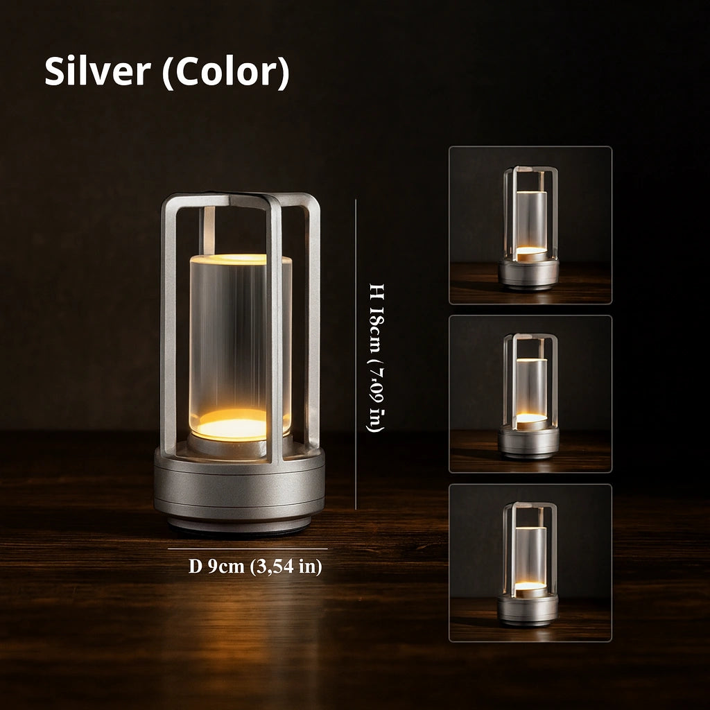 Lampe de Table LED Sans Fil LUNEMEA™ – Design Industriel & Ambiance Chaleureuse