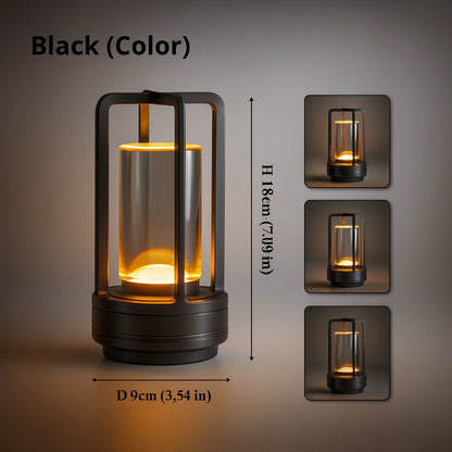 Lampe de Table LED Sans Fil LUNEMEA™ – Design Industriel & Ambiance Chaleureuse