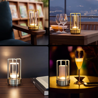 Lampe de Table LED Sans Fil LUNEMEA™ – Design Industriel & Ambiance Chaleureuse
