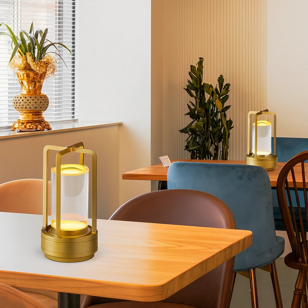 Lampe de Table LED Sans Fil LUNEMEA™ – Design Industriel & Ambiance Chaleureuse