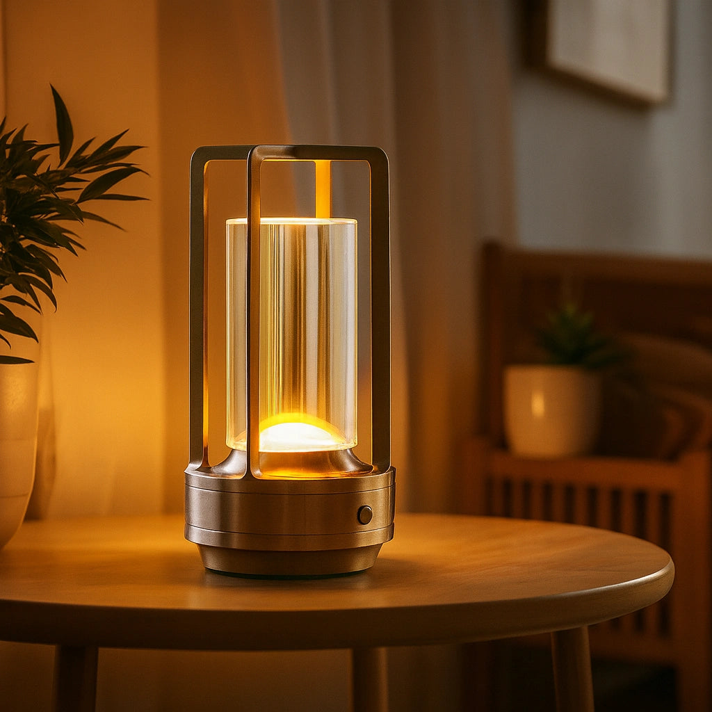 Lampe de Table LED Sans Fil LUNEMEA™ – Design Industriel & Ambiance Chaleureuse