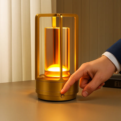 Lampe de Table LED Sans Fil LUNEMEA™ – Design Industriel & Ambiance Chaleureuse